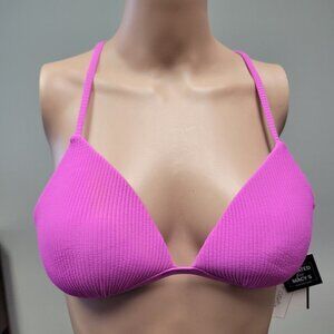 WOMEN'S Salt Cove Junior's Molded-Cup Triangular B. Fuchsia. Size Small